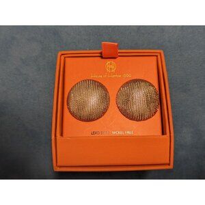 House Of Harlow 1960 Gold-Tone Textured Dome Earrings Lead-Safe Nickel-Free